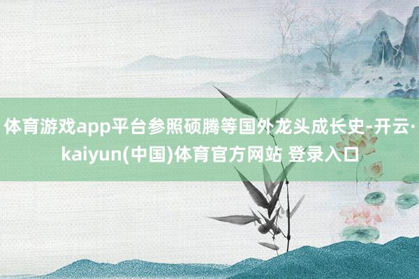 体育游戏app平台参照硕腾等国外龙头成长史-开云·kaiyun(中国)体育官方网站 登录入口